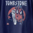 thumbnail image 3 of Marvel Spider-Man Youth Tombstone Distressed T-Shirt (Iris Navy, XS-XL), 3 of 4