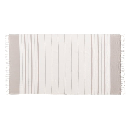 Kafthan, Bianca Turkish Towel, Premium 100% Turkish Cotton, Quick Drying & Soft, Beige, 35"x67"