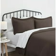 thumbnail image 2 of Brown Duvet Cover Twin/Twin XL Size Set, 2 Pcs Soft Comfy Duvet Not Quilted Set (1 Bedding Duvet Cover, 1 Pillowcase) with Zipper Closure, 2 of 6