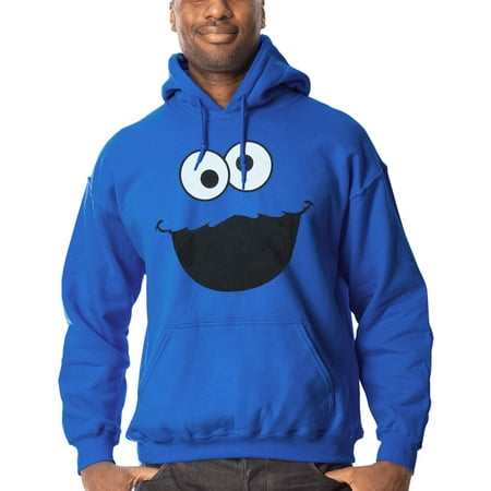 Sesame Street Cookie Monster Face Adult Hoodie