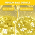 thumbnail image 6 of Queroig Disco Ball, 12"/16"/20" Mirror Disco Ball for DJ Club Party Live Stage Wedding Home Decor, Light Effect Mirror Ball with Hanging Rin, 6 of 6