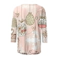 thumbnail image 5 of Brnmxoke Happy Easter Day Plus Size Womens 3/4 Sleeve Tshirts Cute Graphic Easter Egg Print Loose Fit Long Tee Shirt Round Neck Spring Summer Tops for Women 2024, 5 of 5