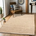 thumbnail image 3 of Delara Handwoven Jute and Cotton Area Rug – Natural Rug, Farmhouse Accent Rug for Living Room, Bedroom, or Entryway – Sustainable, Flatweave, Ivory , 8' X 10', 3 of 9