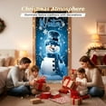 thumbnail image 6 of Festive Christmas Snowman Door Banner Decorative Polyester Holiday Door Cover,Christmas Doors Cover Decor Front Doors Covers Xmas Hanging Banner Snowman Background for Home Holiday, 6 of 9
