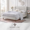 thumbnail image 2 of Aubriana Linen Platform Bed Queen Size, Cream White, 2 of 12