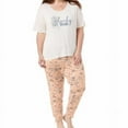 thumbnail image 5 of Lucky Brand Ladies 3-piece Pajama Set, Top/Pant/Short set (3X, Pink Floral), 5 of 5