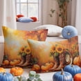 thumbnail image 5 of Decorative Throw Pillow Covers 20x20 Inch Set of 2 Cowboy Boot Fall Decor Pillow Cases for Couch, Fall Pumpkin Orange Sunflower Cushion Case for Living Room Bedroom Bed Car Chair, 5 of 9