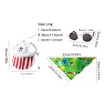 thumbnail image 3 of 3 Pack American Flag Dog Costume Set Large, Reversible Dual Layer Triangle Bandana, Patriotic Red White Blue Scarf for 4th of July Memorial Day Independence Day, Large Dogs, 3 of 5