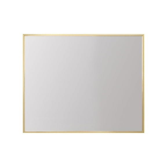 Elegant Decor Aluminum Frame Square Mirror 30x36 In Gold