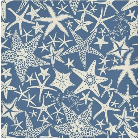 

Bestwell Starfish Cloth Napkins 6 pieces Reusable Washable Polyester Dinner Table Napkins for Kitchen Dining Restaurant Party Decoration 20 x20