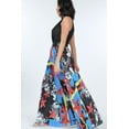 thumbnail image 2 of Pleated Print Maxi Skirt With Leather Waist Band, 2 of 7