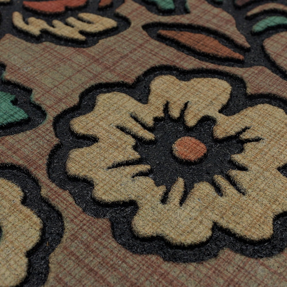 Mohawk Home Garden At Dusk Outdoor Polyester Door Mat, Earth, 1' 6" X 2' 6"