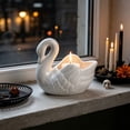 thumbnail image 5 of Ceramic Swan Candle Holder – Scented Candle Cup, Glossy Glaze, Romantic Dinner Table Decor Ornament, 5 of 6