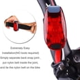 thumbnail image 4 of 4 Pcs Light Waterproof Red Flashing Bicycle Rear Light, Suitable for Running, Walking, Cycling, Helmet, Etc, 4 of 8