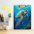 thumbnail image 5 of Acrylic Clipboards with Low Profile Clip, A4 Standard Size 9" x 12.5" File Holder for Writing Drawing, Clip Boards for Doctors Offices, Sea Turtle Gifts, 5 of 7