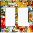 thumbnail image 6 of Metal Light Switch Plate Cover Cafe Breakfast Drinks COF014, 6 of 13
