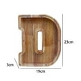 thumbnail image 7 of Miulika Letter Piggy Bank Wooden, Kid'S Money Bank Saving Jar, Decorative Letter Money Box for Valentine's Day, Boys, Girls, Letter D, 7 of 7