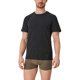 thumbnail image 4 of s.Oliver Camiseta para hombre, 2-Pack - Básica, Cuello redondo, Liso Negro S (Small), 4 of 5