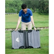 Ozark Trail Camping Folding with Easy Setup Cot, Gray, Adult,75.6in x 25 in x 8.46in, Polyester
