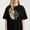 Black-1, variant on Floral Daisy Graphic for Women Inspirational Blessing themed Casual Tee print T Shirt