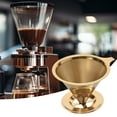 thumbnail image 1 of YAOMOBB Slow-drip Coffee Filter Stainless Steel Coffee Filter Pour Over Dripper Reusable Paperless Cone, 1 of 6