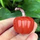 thumbnail image 5 of Decoración de cristal de calabaza mini | Amatista Ágata Escultura de Vidrio Rojo Rosa Verde Púrpura Blanco Gris Amarillo | Ornamento de piedra preciosa pulida a mano | Centro de mesa de Halloween, 5 of 6