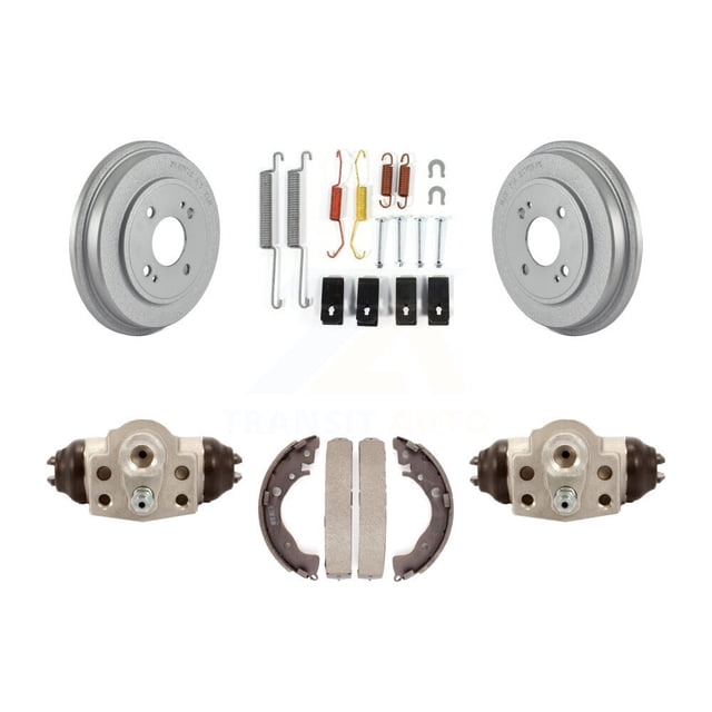 Transit Auto Rear Coated Brake Drum Shoes Spring and Cylinders Kit for Car Honda Fit KGN-100104