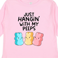 thumbnail image 4 of Inktastic Easter Just Hangin' with My Peeps Boys or Girls Long Sleeve Toddler T-Shirt, 4 of 5