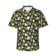 thumbnail image 2 of Yiaed Bear Sunflower Print Hawaiian Shirt for Men Short Sleeve Button Down Shirts Beach Shirts for Men-3X-Large, 2 of 5