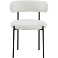 thumbnail image 5 of Meridian Furniture Beacon Cream Boucle Fabric Dining Chair (Set of 6), 5 of 10