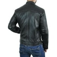 thumbnail image 6 of Men's Quilted Black Real Leather Jacket, 6 of 7
