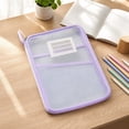 thumbnail image 5 of Mesh Zipper File Bag with Handle Transparent Storage Tote Portable Organizer Pouch for Office Document Supplies, 5 of 5