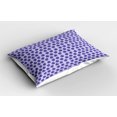thumbnail image 2 of Ambesonne Blue Pillow Sham 2 Pack, Exotic Monstera Leaves Images, 30"x20", Quartz Mauve, 2 of 3