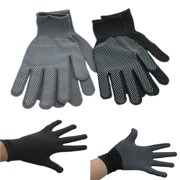 Cheers.US 1 Pair Gloves Gloves for Youth Men Women Outdoor Biking Cycling Running Outdoor Breathable Non Slip Particle Silicone Mountaineering and Riding Nylon Gloves