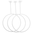 thumbnail image 1 of MOVTOTOP White Iron Basketball Display Rack for Wall Mounting Simple and Efficient 3pcs, 1 of 8