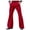 Red, variant on Mens Pants Relaxed Stretch Classic Flared 70s Style Bell Bottom Pants Red 3XL
