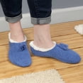 thumbnail image 4 of BambooMN Adult Women's Super Soft Warm Cozy Fancy Yarn Slippers Non-Slip Lined Socks, 4 of 7