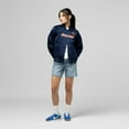 thumbnail image 3 of Women's Mitchell & Ness  Navy Chicago Bears Full-Snap Satin Jacket, 3 of 7
