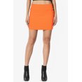 thumbnail image 2 of Jupe Tube Double Couche Taille Haute en Coton Extensible Basique pour Femmes, 2 of 7