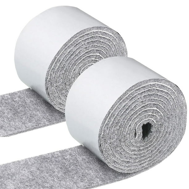 LongZYU Fieltro Autoadhesivo 40 X 220 Cm, Fieltro Adhesivo Gris Oscuro, Tela De Fieltro Autoadhesiva, Para Forrar Estantes,Posavasos, Cajas,Marcos De Fotos, Patas De Sillas, 2mm De Espesor