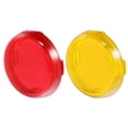 thumbnail image 5 of Unique Bargains 4pcs Amber Red Motorcycle Turn Signal Light Lens Covers Front Rear for Harley Davidson Sportster Softail Road King, 5 of 6