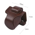 thumbnail image 2 of Mistaha Vintage PU Leather Camera Case Protective Camera Bag with Strap Replacement for Canon EOS, 2 of 7