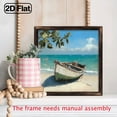 thumbnail image 6 of Charming Ocean Country Retro Wooden Frame Wall Art, 8x8 Inch Rustic Coastal Decor with Serene Beach Scene, Easy to Install Farmhouse Sign for Living Room, Bedroom, Entryway, Bathroom, Office Desk, 6 of 9