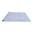 thumbnail image 2 of Ahgly Company Machine Washable Indoor Square Oriental Blue Traditional Area Rugs, 6' Square, 2 of 4