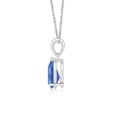 thumbnail image 2 of ANGARA Natural Pear-Shaped 1.65 ct Tanzanite Solitaire Pendant in 14K White Gold for Women (Size-9x7mm) | December Birthstone, Anniversary, Jewelry Gift for Women | Natural Tanzanite Necklace, 2 of 8