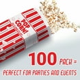 thumbnail image 3 of Avant Grub 1 oz Leak-Resistant Red and White Disposable Paper Popcorn Bags for Retro Parties, 100 Ct, 3 of 3