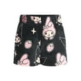 thumbnail image 5 of Sanrio Women's My Melody and Kuromi Print Plush Fleece Shorts, Sizes XXS-XXL, 5 of 5