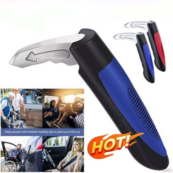 1/2x Portable Vehicle Support Handle Car Door Latch Assist Grab Bar For Elderly