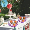 thumbnail image 4 of FEOLGEHLY Halloween Spider Web Candy Bowls, 11 inch Plastic Cobweb Design Candy Dish for Halloween Party Decor, Trick or Treating, Food Candy Trays, and Table Centerpieces Decorations, Purple, 4 of 6