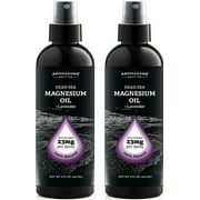 Aromasong Lavender Extra Strength Ultra-Pure Magnesium Spray | 2-Pack | (23mg in Each Spray) 8 Oz, Magnesium Oil - Made in The USA - for Leg Discomfort and Promotes a Calm Sleep